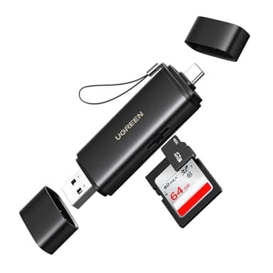 UGREEN USB C SD 4.0 Card Reader USB Memory Card Reader for SDXC, SDHC, MicroSD, MMC, RS-MMC, Micro SDXC, Micro SDHC, UHS-II, and UHS-I Support 312 MB/s SD