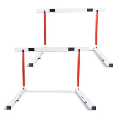 DRKSBESTO Adjustable Track and Field Hurdles Height Sports Training Hurdle with Counterweight Heavy Duty Track and Field Equipment Practice Training from 30 to 42 Inch for Athletes Adults(2 pcs)