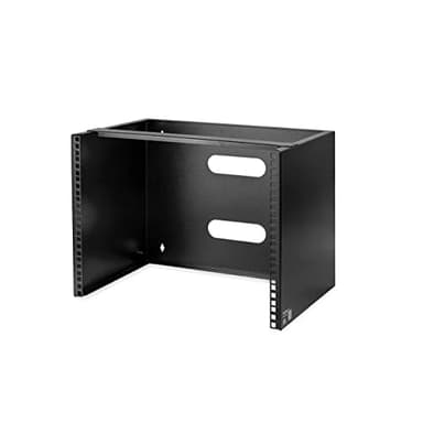 StarTech.com 8U Wall Mount Patch Panel Bracket - 13.75 inch Deep - 19" Patch Panel Rack for Shallow Network Equipment- 80lbs Capacity, TAA (WALLMOUNT8)