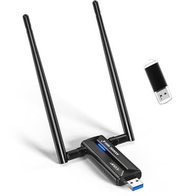 EDUP USB 3.0 WiFi 6E Adapter for PC, AX3000M, Mt7921au, 802.11ax, Tri-Band 6G/5G/2.4GHz, Wi-Fi Dongle Wireless Network Card, Support Windows 11/10 (Install Driver) & Linux (Free Driver) (WiFi 6E)