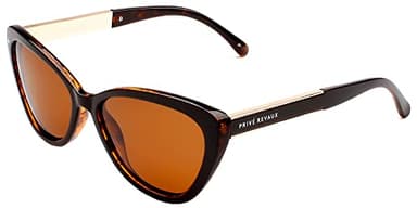 PRIVÉ REVAUX ICON Collection “The Hepburn” Designer Polarized Retro Cat-Eye Sunglasses