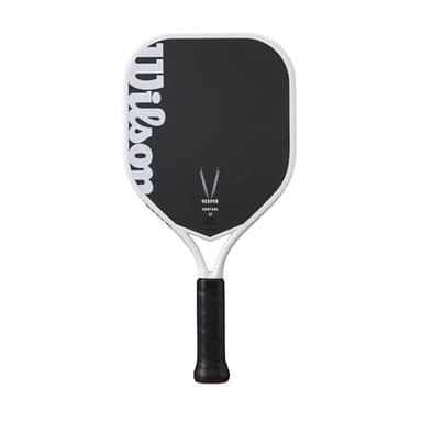 Wilson Vesper Control 17 Pickleball Paddle - Black/White, Grip Size 1-4 1/8"