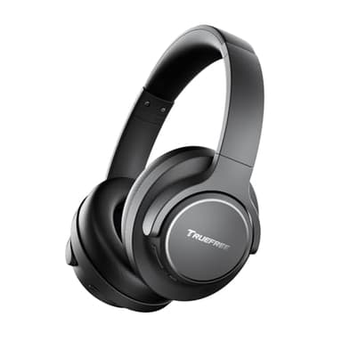 Truefree HF10 Hybrid Active Noise Cancelling Headphones, Wireless Over Ear Bluetooth 6.0 ANC Headset, 125 Hours Playtime, Spatial Audio, Deep Bass, App Custom EQ, Dual Connection, Comfort Fit Ear Cups