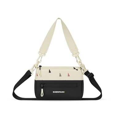 Sherpani Skye, Small Crossbody Purse, Nylon Crossbody Bag, Lightweight Cross Body, Handbags, Travel Purses for Women, Travel Gift, RFID Protection (Terrazzo)