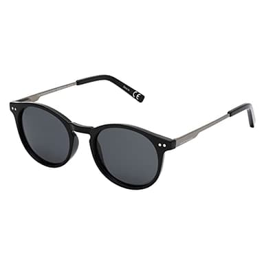 Prive Revaux The Maestro Metal X Classic Round Sunglasses – Polarized, 100% UV Protection – For Men & Women – Caviar Black