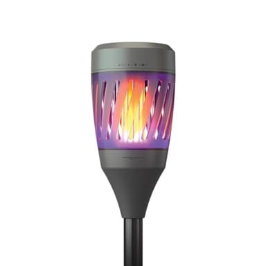 NEBO Solar Torch Zapper | Warm Tiki Torch Light for Outdoor Use & Insect Killing Electric Zapper, Solar Powered Rechargeable Battery, Perfect for Bugs like Mosquitos, Flies & Gnats