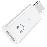 TiMOVO Adapter for Lightning to USB C Audio Adapter, USB C Male to Lightn-ing Headphone Earphone Female Converter for iPhone 15/16 Series, iPad, Galaxy, MacBook, Not for Charging/Data Transfer, White
