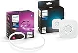 Philips Hue (1) 6-Foot Smart LED Light Strip Plus Base Kit with (1) 3-Foot Light Strip Plus Extension - Color-Changing Single-Color Effect - Control with Hue App or Voice Assistant