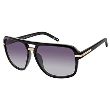 Prive Revaux The Bruce 2.0 Navigator Sunglasses – Handcrafted, Polarized Lenses, 100% UV Protection – For Men – Caviar Black