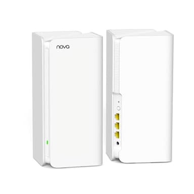 Tenda AX5400 Mesh WiFi 6 System Nova MX15 Pro - 5600 sq.ft WiFi Coverage - Whole Home WiFi 6 Mesh System - Dual-Band Mesh Router for 200 Devices - 6 * 3dBi Antennas for Strong Signal - 2-Pack