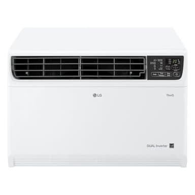 LG 14,000 BTU DUAL Inverter Smart Window Air Conditioner, 115V, Cools 800 Sq. Ft. for Bedroom, Living Room, Apartment, Quiet Operation, ENERGY STAR®, works with LG ThinQ, Amazon Alexa and Hey Google