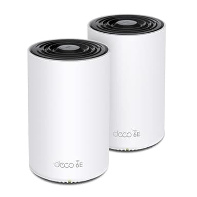 TP-Link Deco XE70 Pro AXE4900 Tri-Band WiFi 6E Mesh WiFi System - 2.5G WAN/LAN Ports, 4.9 Gbps Wi-Fi 5,500 Sq. Ft Coverage, Connect up to 200 Devices, 6 GHz Band, 2-Pack