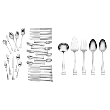 Lenox Portola 65-Piece Flatware Set with 5-Piece Hostess Set