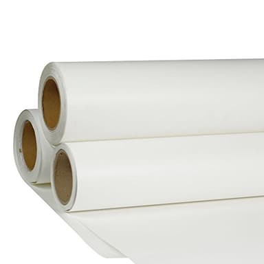 24" x 5 Yard HTV White Printable Heat Transfer Vinyl Roll Iron On Vinyl Film for T-Shirt Fabric Coats Cap Fabric Bags Pillowcase Leather Bag(Using ECO Solvent Ink)