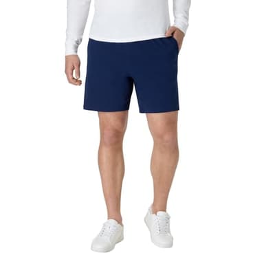 Hanes Mens Jersey Cotton With Pocket Workout-and-training-shorts, Navy, X-Large US