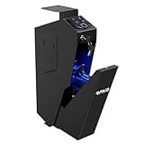 RPNB Mounted Gun Safe with Auto Open Lid Biometric Fingerprint Lock, California DOJ Certified Handgun Safe