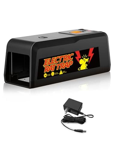 G-Jyuncyou Electric Rat Trap Indoor for Home - Electronic Rat Trap with High-Power Shock & Removable Plate, Safe and Effective Big Rats Zapper for Garage, Basement, Indoor Use 1PC