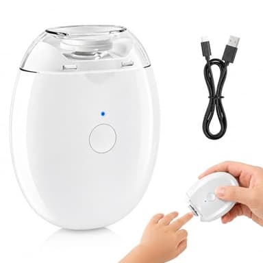 Electric Nail Clipper Automatic Nail Trimmer, Electric Automatic Nail Files with LED Lights, 3-Speed Nail Cutter with Catcher, USB-Rechargeable Electric Toenail Clippers for Seniors Adults Kids.
