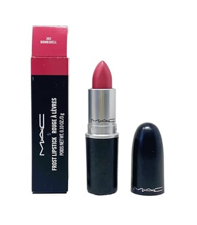 MAC Cosmetics Frost Lipstick - 303 Bombshell (Bright rosy pink w. shimmer) .10 Oz