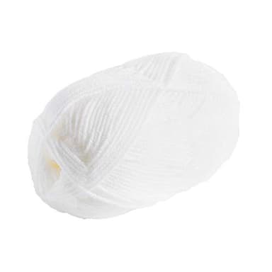 Knit Picks Brava White 100% Acrylic Worsted Weight Soft Yarn for Knitting, Crocheting, Knitting Machine use, Medium Weight 4 Yarn for Washable Projects (White)