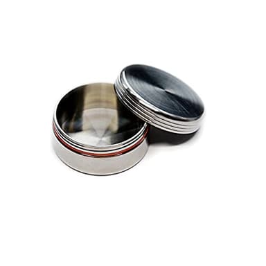 WANERSEN Titanium Waterproof Pill Case EDC Urgency Capsule Case Pocket Metal Box Camping Tiny Case, Silver