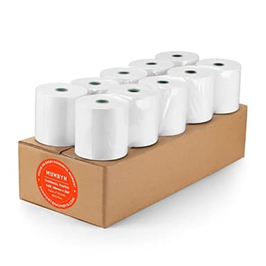 MUNBYN Thermal Paper 3 1/8 x 230ft, 10 Rolls Receipt Paper Work for Star Micronics TSP100 TSP143 Epson 80mm Receipt Printer Square POS Register, 80mm Thermal Receipt Papers, BPA Free, Plus Version