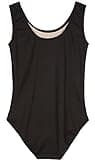 danswan Tank Sleeveless Leotards for Girls Toddler Kids Dance Ballet Gymnastic Bodysuit Outfit Leotard (6-7 Years, Black)