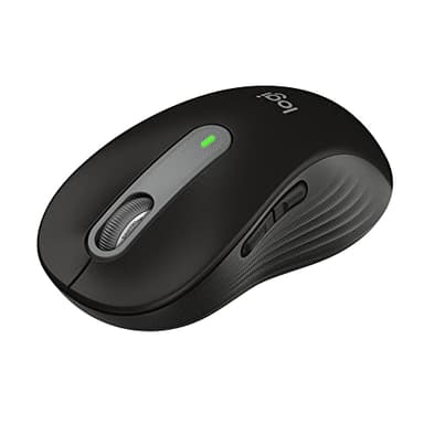Logitech Signature M650 L Full Size Wireless Mouse - for Large Sized Hands, 2-Year Battery, Silent Clicks, Customizable Side Buttons, Bluetooth, for PC/Mac/Multi-Device/Chromebook - Black
