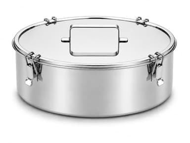 EasyShopForEveryone Extra Large Stainless Steel Flanera with Lid, 11.25 Inch 125 fl oz Flan Mold, Molde Para Flan for Family-Size Flan, Quesillo, Custard, Pudding, Cheesecake & Oven Water Bath Baking