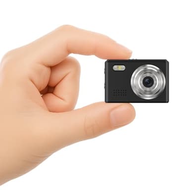 Mini Camera 1080P HD Video Recorder – Keychain Digital Camcorder with 64GB Card, 0.96" HD Display, Long Battery Life, Ultra-Portable Tiny Camera for Travel/Vlog/Night Shots, Ideal Gift, Black
