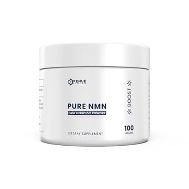 RENUE by Science NMN Powder | 100g Fast Dissolve Powder Supplement | 500mg Nicotinamide Mononucleotide per Serving | Manufactured in the USA Third-Party Tested