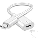 Mxcudu USB C to Lightning Adapter, 3 in 1 USB C Male to Female Lightning Headphone Audio Adapter with Charging and Data Transfer Compatible with iPhone 15/15Pro, iPad Pro, iPad Air 5, Galaxy S23/S22