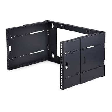 StarTech.com 2-Post 6U Wall Mounted Rack, Adjustable Depth up to 16in, for 19-inch Server/Data/Networking Equipment, Max 88lb