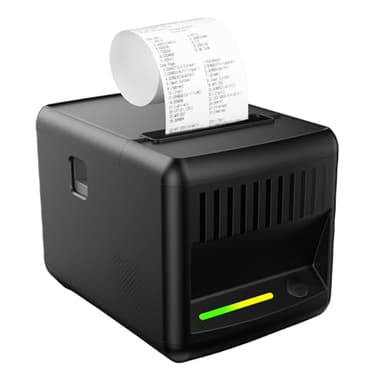 YIRIGUI POS Receipt Printer, 80mm Thermal Printer with Auto Cutter, Large-Capacity Paper Bin, Wall-Mountable, High-Speed Printing, Compatible with Cash Drawer, Fits Catering/Retail/Logistics
