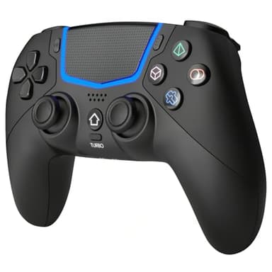 BETMI Wireless Controller for PS-5/Pro/Slim/PC,Bluetooth Gaming Controller with Hall Joysticks/LED Channel Light/Turbo/6-Axis Gyro/Dual Vibration/Touchpad/3.5mm TRRS Audio Jack/Speaker Function(Black)