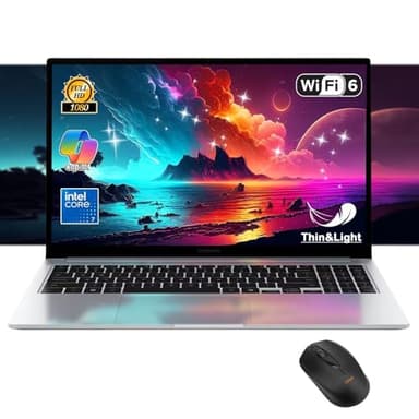 Samsung Galaxy Book4 Business Laptop, 15.6" FHD LED Display, Copilot AI PC, Intel Core 7 150U, Long-Lasting Battery, Backlit Keyboard, w/Mouse (16GB RAM | 1TB SSD)