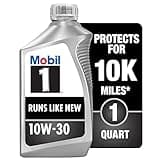 Mobil 1 Advanced Full Synthetic Motor Oil 10W-30, 1 Quart (Pack of 6)