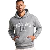 vineyard vines Men's Vintage Whale Clean Fleece Hoodie, Grey Heather