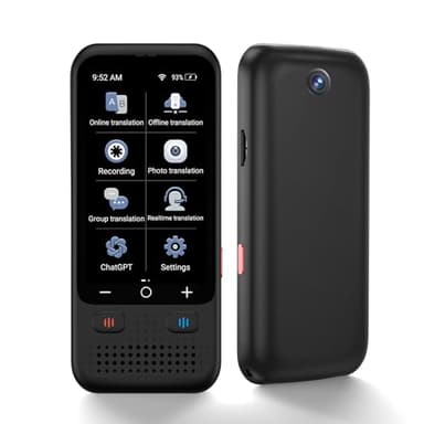 Language Translator Device, Upgraded ChatGpt AI Translator No WiFi Needed, 150+ Languages Two Way Real-Time Voice Translation, Offline&Recording&Photo Translation for Travel Business Learning
