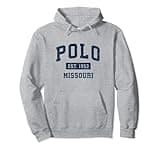 Polo Missouri MO Vintage Athletic Sports Design Pullover Hoodie