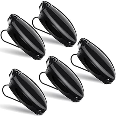 Frienda 5 Pieces Auto Car Vehicle Sun Visor Clip Holder Sunglasses Holder for Eyeglasses Mount Ticket Card Clip Glasses Holder for Car Accessories(Black)