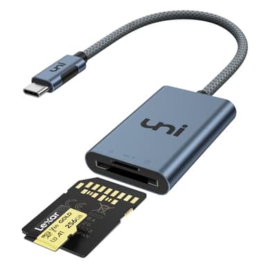 uni USB-C SD 4.0 Card Reader, UHS-II SD Card Adapter, High Speed Memory Card Reader for Micro SD, SD, SDXC, SDHC, RS-MMC, SD Card Reader Type-C Compatible with MacBook Pro/Air, Laptop, Tablet, etc
