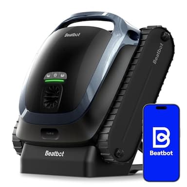 (2025 Upgrade) Beatbot AquaSense 2 Cordless Robotic Pool Vacuum Cleaner, Smart Surface Parking, Double-Pass Waterline Scrubbing, Cleans Floor, Walls and Waterline, Light Blue