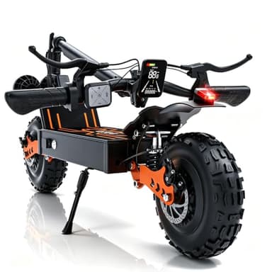 ASKGO Electric Scooter for Adults, 4000W Peak Motor, 70 Miles Long Range, 37MPH Top Speed escooter with 48V 32Ah Battery, 11" Fat Tires, Foldable, Off Road Scooter for Commuting