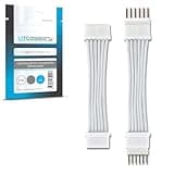 Litcessory Controller to 6-Pin Adapter for Philips Hue Lightstrip Plus (Detachable Version, White - Micro 6-PIN V4 / Solo Lightstrip)