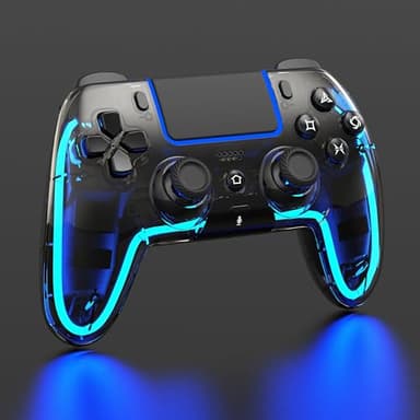 BETMI Wireless Controller for PS5, Pro/Slim/MAC/Steam Deck/PC, Hall Effect Joystick, Dual Vibration/Macro/Turbo, 3.5mm Jack, 6-Axis, Mute Key, LED Gamepad with Speaker (4 Lighting Effects, 9 Light Colors)