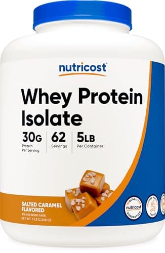 Nutricost Whey Protein Isolate (Salted Caramel, 5LBS)