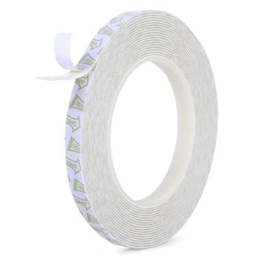 Gluest Damage Free Double Sided Tape 0.39in x 20ft, Removable Picture Hanging Strips Residue Free, Heavy Duty Mounting Tape, Wall Tape No Damage Strong Adhesive Strips Foam Tape