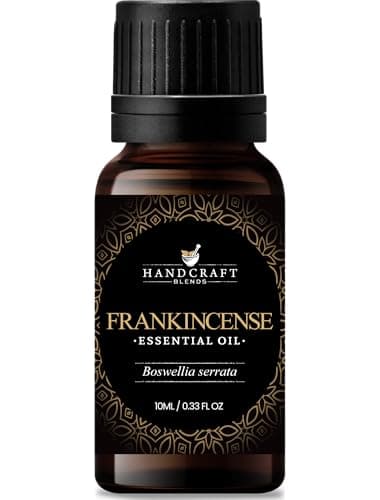 Handcraft Blends Frankincense Essential Oil – 0.33 Fl Oz – 100% Pure and Natural – Premium Grade Essential Oil for Diffuser and Aromatherapy, Skin, Massage, Candle and Soap Making Fragrance