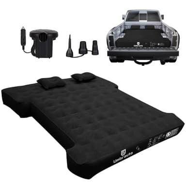 Umbrauto Air Mattress for 6-6.5ft Full Size Truck Bed, Inflatable Pickup Airbed with Pump, Tent Camping Sleeping Pad for Outdoor Travel